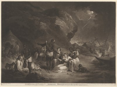 Africká pohostinnost od John Raphael Smith after George Morland