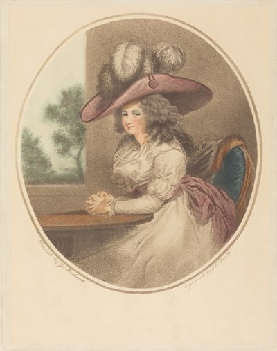 Anne Ward Morland (Delia ve městě) od John Raphael Smith after George Morland