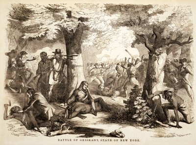 Bitva u Oriskany, stát New York, pub. 1867 od John Reuben Chapin