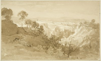 Clifton z Leigh Woods (tužka a akvarel na papíře) od John Reverend Eden