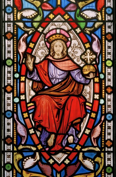 Great Milton, St Mary, Clayton & Bell, John Richard Clayton (1827-1913), Kristus v majestátu, asi 1859 od John Richard Clayton