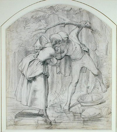 The Crossing, c.1860 (tužka na palubě) od John Richard Clayton
