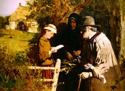 Zprávy z daleké země (olej na plátně) od John Ritchie