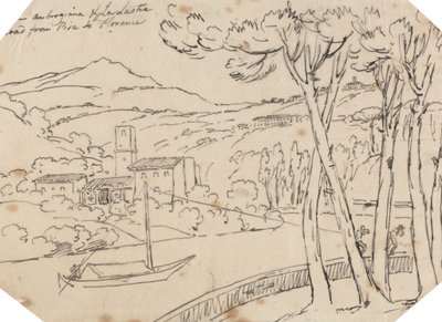 Mezi Ambrogianou a La Lastra od John Robert Cozens