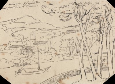 Mezi Ambrogianou a La Lastra od John Robert Cozens