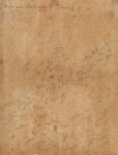 Mezi Bolzanem a Trentem od John Robert Cozens