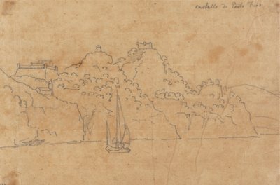 Hrad Portofino od John Robert Cozens
