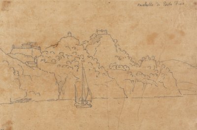 Hrad Portofino od John Robert Cozens