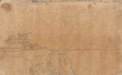 Zámek v Granatello, Portici, 23. srpna od John Robert Cozens