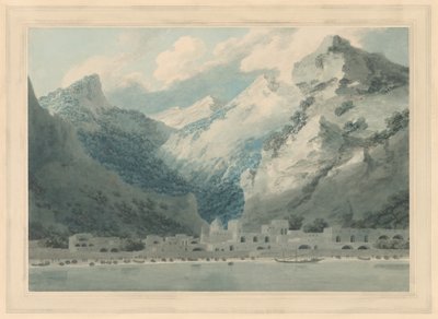 Cetara v zálivu Salerno od John Robert Cozens