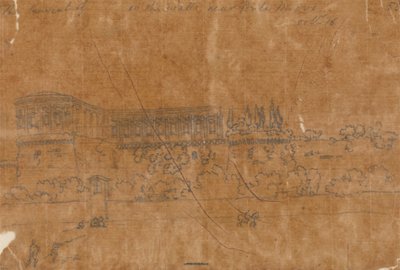 Klášter poblíž Ponte Nuovo, 16. října od John Robert Cozens