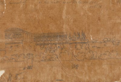 Klášter u Ponte Nuovo, 16. října od John Robert Cozens
