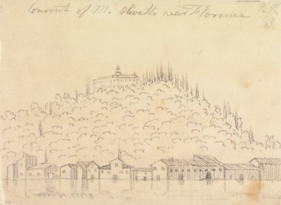 Klášter Monte Olivetto nedaleko Florencie od John Robert Cozens
