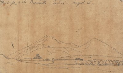 Pevnost v Boschetto, Portici, 26. srpna od John Robert Cozens
