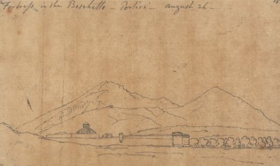 Pevnost v Boschettu, Portici, 26. srpna od John Robert Cozens