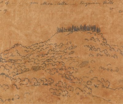 Z Mirabella, Euganean Hills, 19. června od John Robert Cozens
