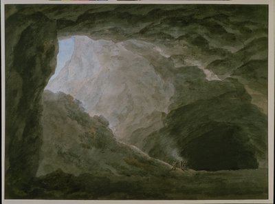 Grotto in the Campagna (akvarel na papíře) od John Robert Cozens