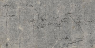 Mapa Neapolského zálivu od John Robert Cozens