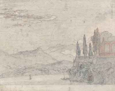 Ostrov Borromean, jezero Maggiore od John Robert Cozens