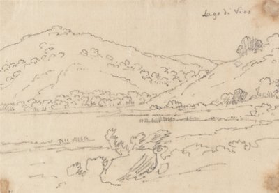 Jezero Vico od John Robert Cozens