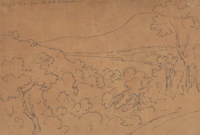 Lago di Vico z kopce Viterbo od John Robert Cozens