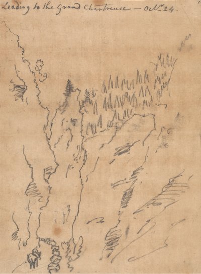 Vedení do Grand Chartreuse, 24. října od John Robert Cozens
