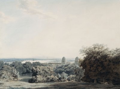 Londýn z Greenwich Hill, od John Robert Cozens