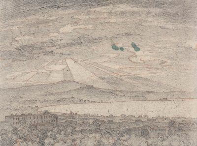Neapol z vily sira Williama Hamiltona, Portici od John Robert Cozens
