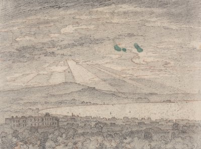 Neapol z vily sira Williama Hamiltona, Portici od John Robert Cozens