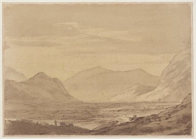 Blízko Chiavenna (pero a inkoust, akvarel na papíře) od John Robert Cozens