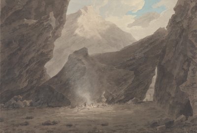Poblíž Chiavenny v Grisonu od John Robert Cozens