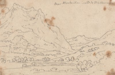 Poblíž Montmilian, Cesta do Malterverne od John Robert Cozens