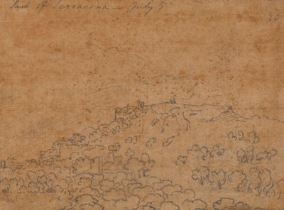 Část Terracina, 5. července od John Robert Cozens