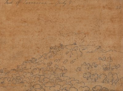 Část Terracina, 5. července od John Robert Cozens