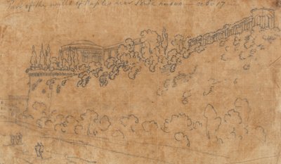 Část neapolských hradeb poblíž Ponte Nuovo, 17. října od John Robert Cozens