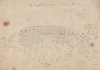 Amfiteátr při pohledu z S. Pietro in Vinculo od John Robert Cozens
