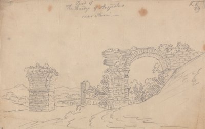 Augustův most poblíž Narni od John Robert Cozens