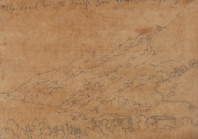 Pobřeží směrem k Amalfi z Vietri, 19. září od John Robert Cozens