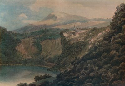 Jezero a město Nemi, 1778 od John Robert Cozens