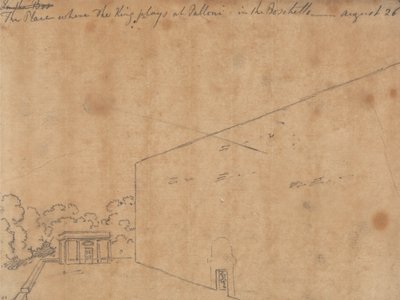 Místo, kde hraje král v Palloni od John Robert Cozens