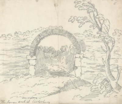 Římský oblouk v Canterbury od John Robert Cozens