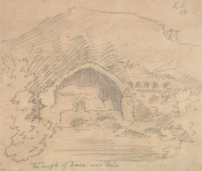 Chrám Diany poblíž Baia od John Robert Cozens