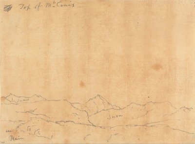 Vrchol hory Mt. Cenis od John Robert Cozens