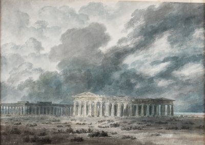 Dva velké chrámy v Paestu od John Robert Cozens