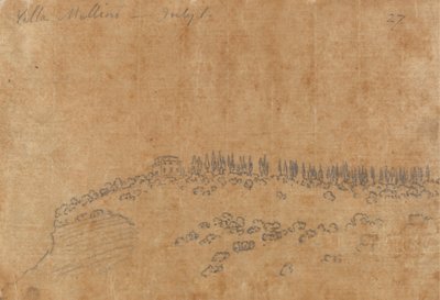 Villa Mellini, 1. července od John Robert Cozens