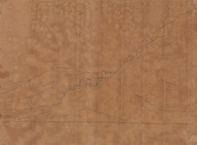 Vily na svahu od John Robert Cozens