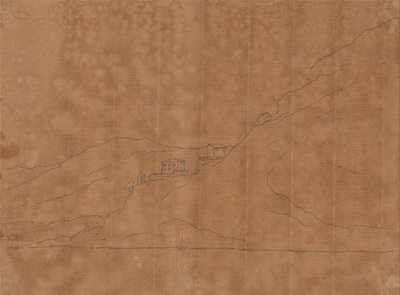 Vily na svahu od John Robert Cozens