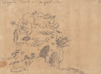 Vergiliova hrobka, 1. srpna od John Robert Cozens