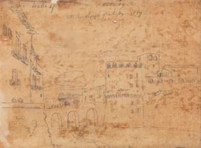 Neapolské hradby, 19. října od John Robert Cozens