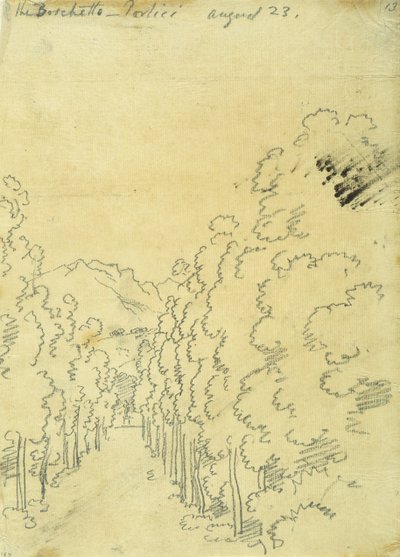 Woodland, z alba trasování od John Robert Cozens